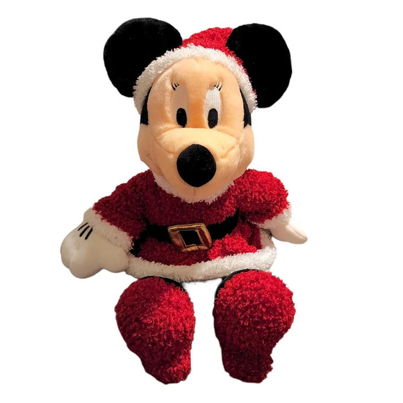 Disney Store Minnie Mouse 15" Plush Christmas Holiday Character Mrs. Santa Claus - Picture 3 of 13